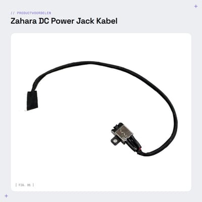 Dailygoods- Power Jack Kabel Vervanging - DC Jack Kabel - Compatibel met Dell Inspiron P75F001/P75F002 - Hoogwaardige Kwaliteit - Probleemoplossend - Voedingskabel