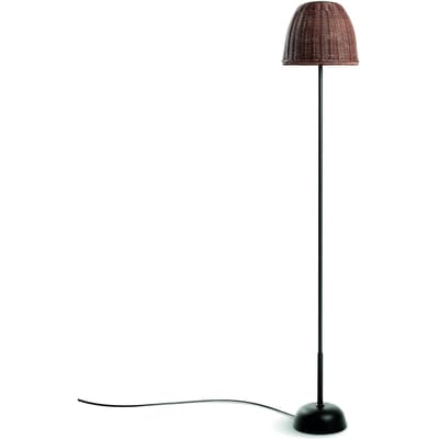 Bover LED vloerlamp Atticus 114, grafietbruin/bruin, stekker