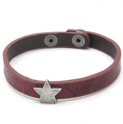 Armbandje met ster | rood