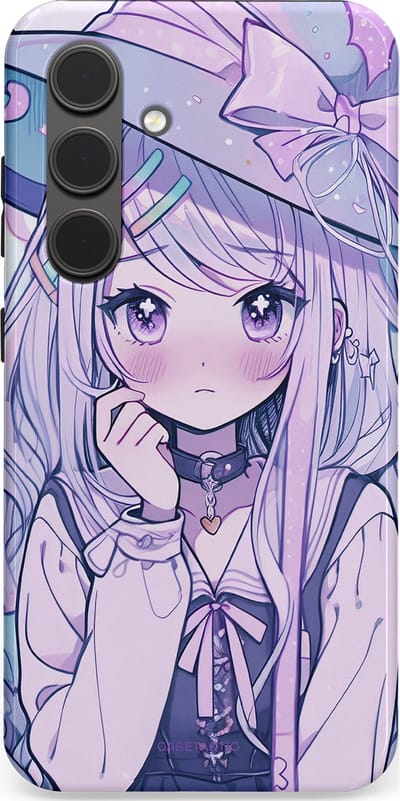 Casetastic Hoesje Geschikt voor Samsung S24 - Stijlvolle Beschermende Duo-layer Case - Yume Meisje