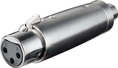 Pro XLR AV / multimedia paneel 3pin XLR F - RCA F
