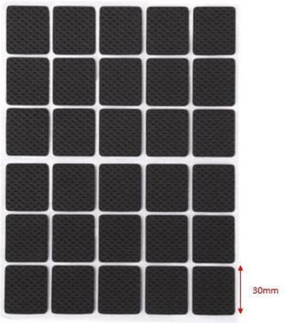 FSW-Products - Zelfklevend Meubelonderzetters Zwart – 30 Stuks - 3cm - Antikras - Zelfklevende Vilt - Stoelpoot Beschermers - Vloer beschermer - Viltjes stoelpoten – Anti kras – Bescherm Vilt – Stoel onderzetter - EVA - Meubelonderzetter