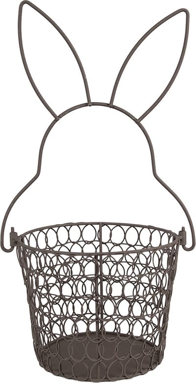 Clayre & Eef Opbergmand Ø 15x34 cm Bruin Metaal Konijn