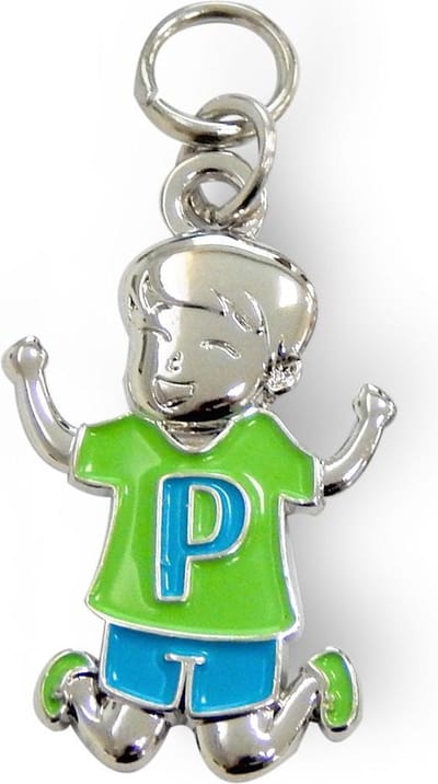 Bedeltje - P - Jongen - Charms for you