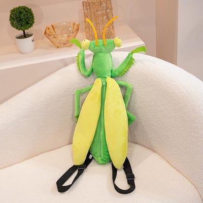 Simulatie Insect Libel Pluche Speelgoed Creatieve Bidsprinkhaan Gevuld Rugzak Cartoon Mantis Libellen Poppen Verjaardagscadeaus 45cm-55cm