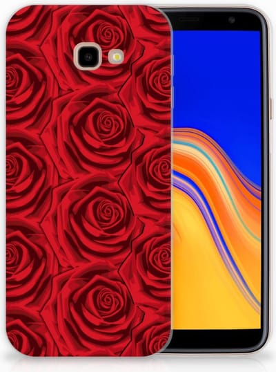 Samsung Galaxy J4 Plus (2018) TPU Case Red Roses