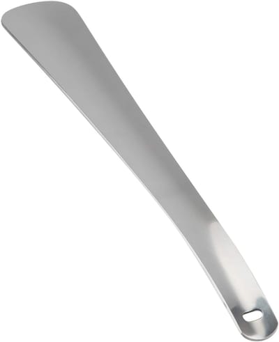 Extra Lange RVS Schoenlepel van 30 cm, Ideaal voor Senioren, Zwangere Vrouwen en Kinderen, Handige Schoenhulp met Ophanggaatje