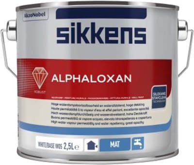 Sikkens Alphaloxan - 2,5 liter op kleur- Muurverf - Dekkend - Buiten - Mat -