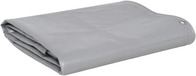 Afdekzeil - Beschermhoes Zeil - Spullen Afdekken - PVC gecoat - 25 x 35 m - Grijs
