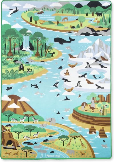 Melissa & Doug Wereldreis Speelkleed Met Dieren 200 X 147 Cm