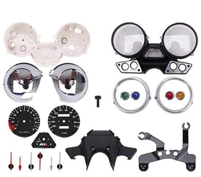 Motorfiets Instrumentenset - Meters Paneel - Motor Onderhoud - Waterbestendig Schokbestendig - 1992-1994 Model - Zwart