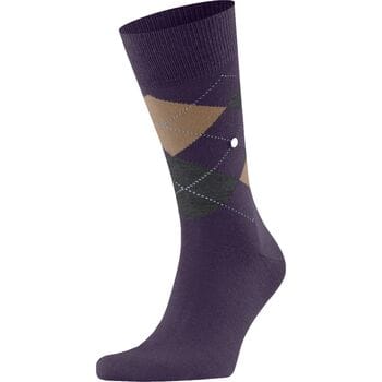 Burlington Edinburgh gedessineerd wol sokken heren rood - maat 40-46