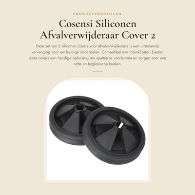 Dailygoods - Siliconen Afvalverwijderaar Cover 2 Stuks