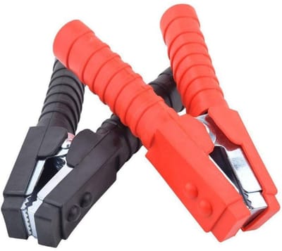 EXCITAT Krokodillenklemmen - 800A geïsoleerde batterijklemmen - laadklemmen voor auto-accu's - klemmen voor startkabels - 1 paar