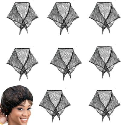 Dailygoods- Haarnet 8 Stuks - Zwart Gaas - Wegwerp Haarnet - Haarnet Pruik - Haarnet Knot - Geschikt voor Haarstyling - Haarnetje