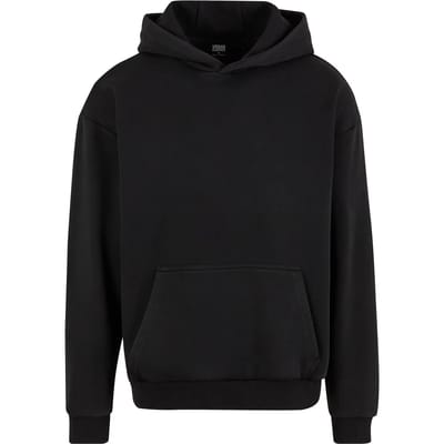 Urban Classics Vintage Heavy Hoodie Heren Trui met capuchon - zwart - S