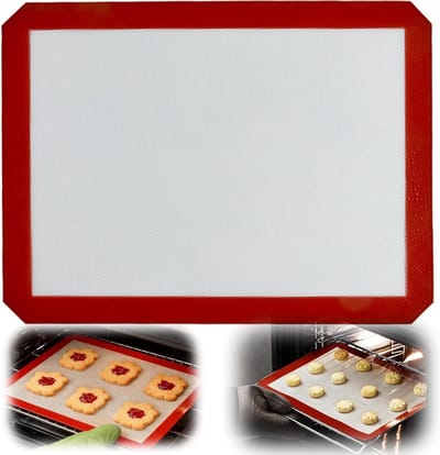 Herbruikbare Siliconen Bakmat 40x30 cm - Milieuvriendelijk Bakpapier zonder PFAS & BPA, Antikleef, Vaatwasmachinebestendig en Duurzaam voor Perfecte Bakresultaten