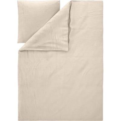LIVARNO Mousseline dekbedovertrek 140 x 200 cm (Beige)