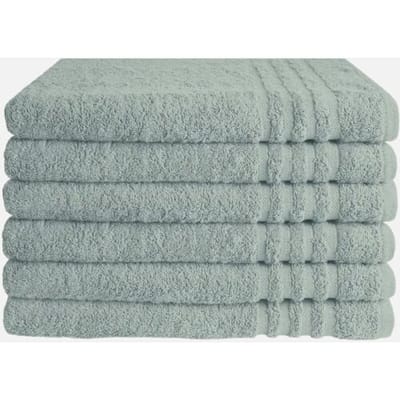 Byrklund Badhanddoek - Set van 6 - Hotelkwaliteit - 100% katoen (BCI) - 500 g/m² - 70x140 cm - Zeeblauw