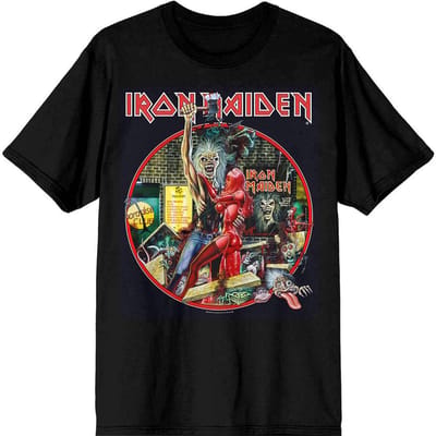 Iron Maiden - Paradise Club Circle Heren T-shirt - S - Zwart