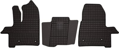 Wielganizator SolidPRO Serie - Rubberen Automatten - Voor Ford Transit VI - Zwart - Op Maat Gemaakt