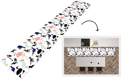 Keukenloper - Loper keuken - Patronen - Vogel - Flamingo - 300x50 cm - Keukenloper vinyl