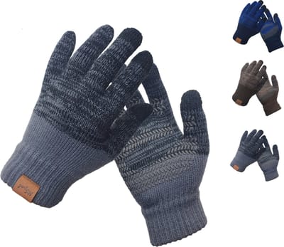 NiSy.nl Luxe Handschoenen heren / dames - Touchscreen | Fleece | Anti-Slip | Winter | Grijs