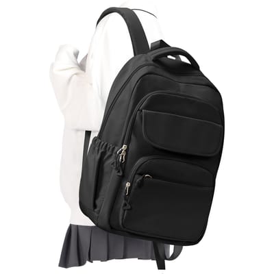 Waterbestendige schoolrugzak Nylon Casual Jeugd Lichtgewicht Tassen Verstelbare band Meisjes Boekentas Rits Student Laptop Schooltas