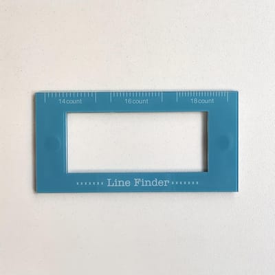 Marqueur Magnétique de Lignes de Point de Croix - Bleu Support de Motif de Tricot avec Échelle, Règle Magnétique pour Broderie, Guide de Broderie pour Débutants