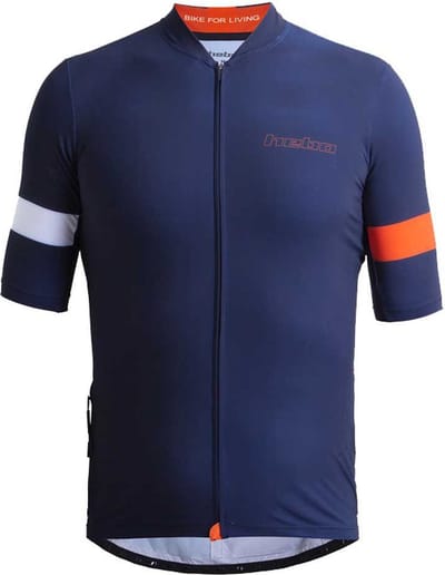 Hebo Ochoco Korte Mouw Wielertrui Blauw L Man