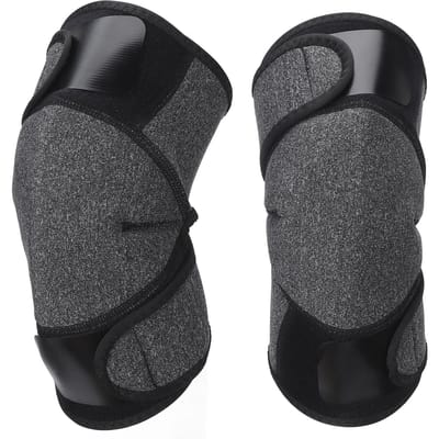1 Paire Genouillère Magnétique Auto-Chauffante Soulagement de la Douleur Protection Articulaire Manchon Chauffant pour Genou gray