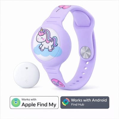 Kinderhorloge - gps armband – werkt met Android Find My Hub - Kinderhorloge met gps - Bluetooth Tracker – Kinderhorloge jongen - Kinderhorloge meisje - Waterdicht – Inclusief tracker - Met geluidssignaal