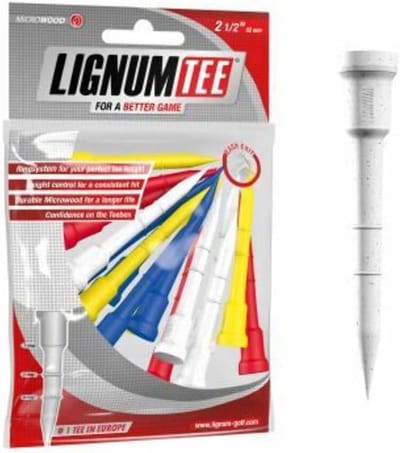 Golf Tees - Golf Accessoires - Golfen op de baan - Handig ringsysteem - 62 mm 16 stuks - Meerkleurig