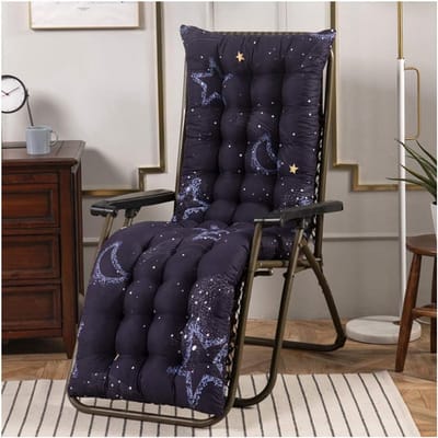 Dik Lounge Stoel Kussen voor Binnen en Buiten 48x155cm Blauw
