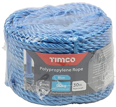 Polypropyleen Touw 6mm x 30m - Sterk en Licht - Ideaal voor Landbouw en Doe-Het-Zelf