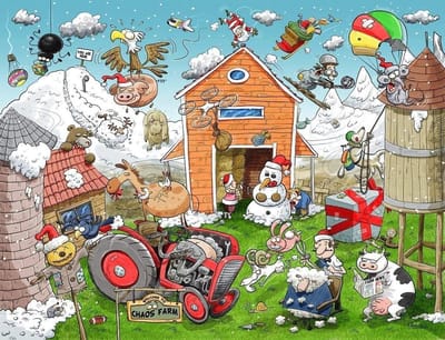 Legpuzzel - Puzzelspel - Ontspanning Thuis - Hilarische Chaos - 500 Stukjes - Kerst