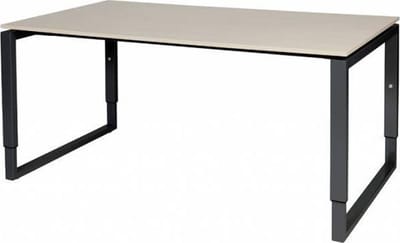 Verstelbaar Bureau - Plus 160x90 Eiken - zwart frame