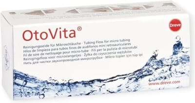 Reinigingsdraad hoortoestel slang – OtoVita Tubing Floss 30 stuks – schoonmaken dun slangetje hoortoestel