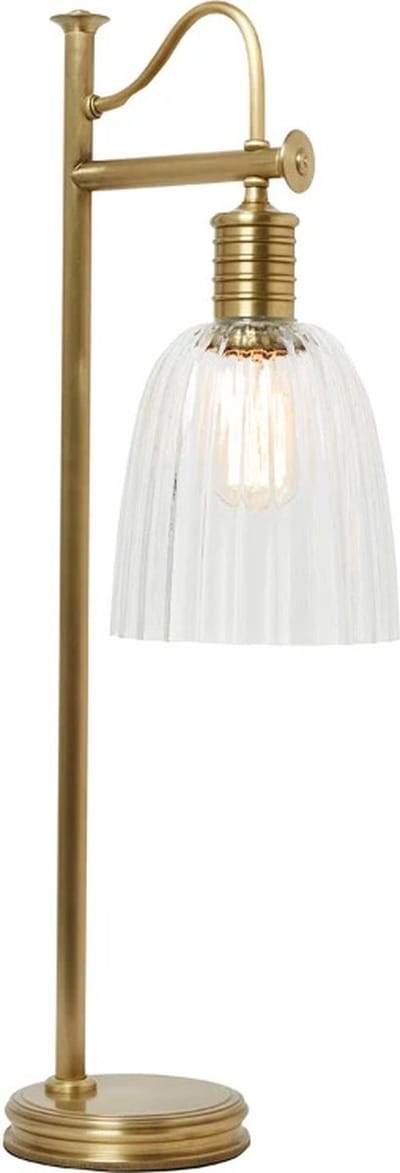 Bohemian Tafellamp - Steady Lighting - Metaal - Bohemian - E27 - L: 19.3cm - Voor Binnen - Woonkamer - Eetkamer - Brons