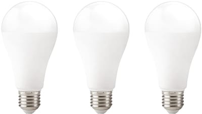 Kobi LED Lamp E27 15W - 1500lm - 6000K - 230V - Standaardvorm - Voor Werkplaatsen, Opslag of Technische Ruimtes - 3 stuks