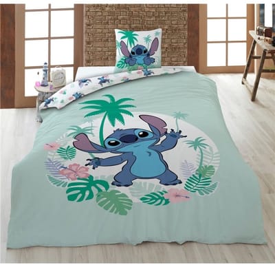 Disney Lilo & Stitch Dekbedovertrek 1-persoons + hoeslaken - Katoen