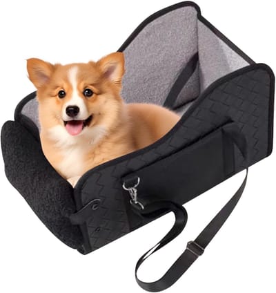 Huisdier Autostoel - Honden Booster - Veilig Reizen - Opvouwbaar Ontwerp - Tot 6.4 Kg - Enkel Kenmerk