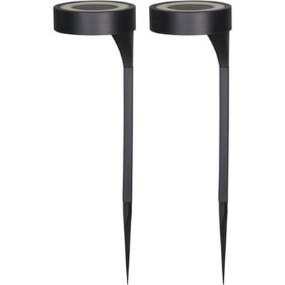 Luxform AYR Orange - Solar Tuinlampen 2 stuks - LED - Zwart