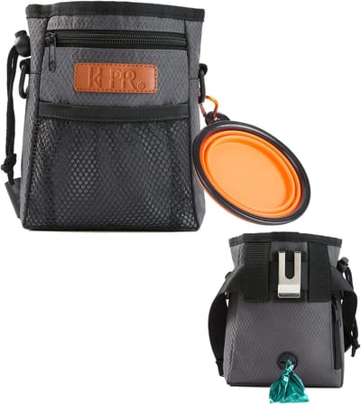 Honden Trainings Tas - Honden Snack Tas - Hondentraining Buiten - Met Poepzak Dispenser - 17.5 x 13 x 5.3cm