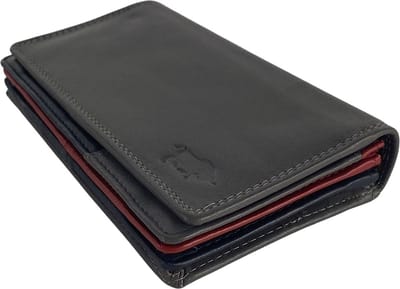 Arrigo Portemonnee Dames • Portefeuille Dames • 5 kleuren Leer • Grijs