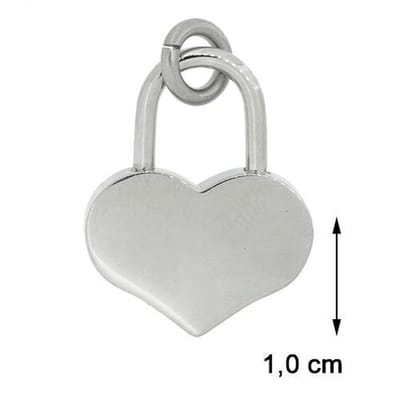 Blinx Jewels Stalen Hanger Hartje Slot