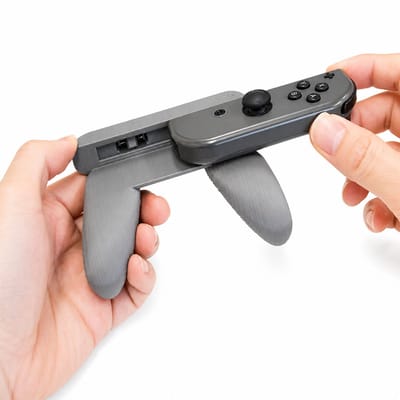 Joy-Con Grip Geschikt voor Nintendo Switch – Ergonomische Controller Houder – Comfort Grip – Geschikt voor Switch en Switch OLED – Grijs