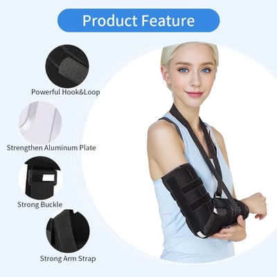 Verstelbare Elleboogsteunband Armbrace Onderarmspalk Polsfixator Trainingsbescherming voor Gewrichtspijnverlichting L