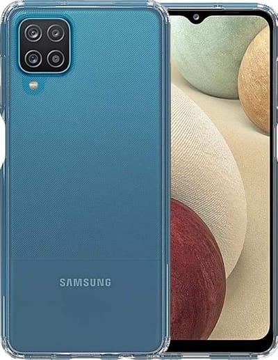 Hoesje geschikt voor Samsung Galaxy A12 - Back Cover Case ShockGuard Transparant