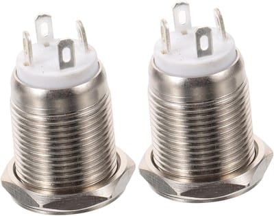 Verlichte Deurbel Knop - Drukknop Chime - Thuis Installatie - Duurzaam Roestvrij Staal - 22 x 15 mm - Goud